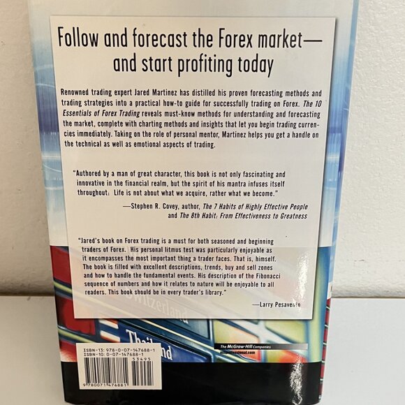 THE 10 ESSENTIALS OF FOREX TRADING/JARED MARTINEZ/HARDCOVER-Preowned - Picture 2 of 11
